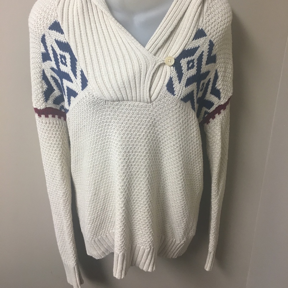 Chaps Denim knit ski sweater